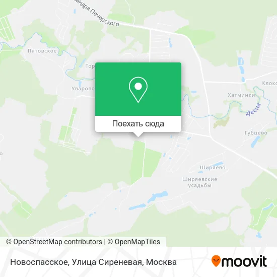 Карта Новоспасское, Улица Сиреневая