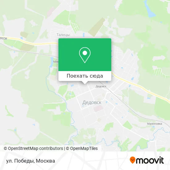 Карта ул. Победы