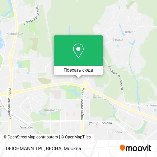 Карта DEICHMANN ТРЦ ВЕСНА