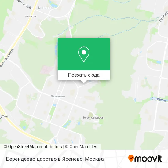 Карта Берендеево царство в Ясенево