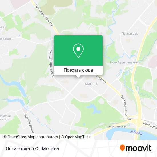 Карта Остановка 575