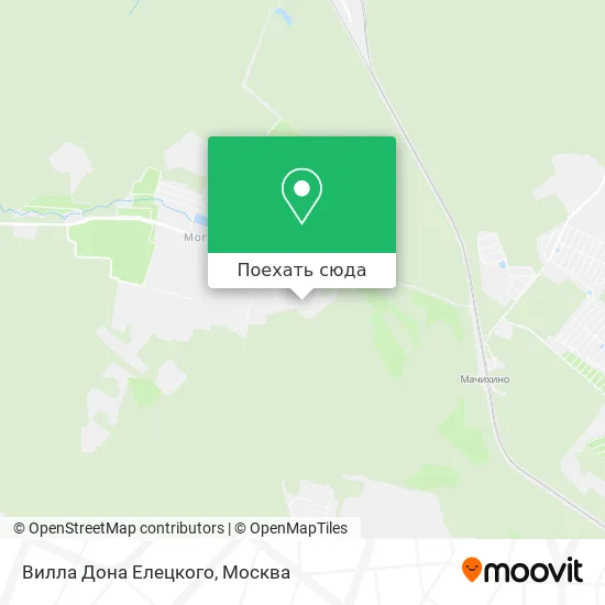 Карта Вилла Дона Елецкого