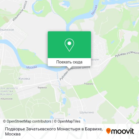 Карта Подворье Зачатьевского Монастыря в Барвихе
