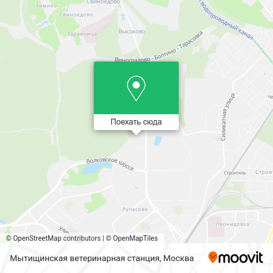 Карта Мытищинская ветеринарная станция
