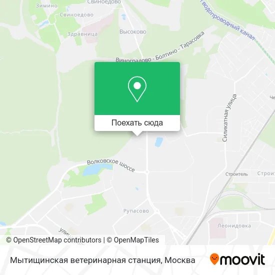 Карта Мытищинская ветеринарная станция