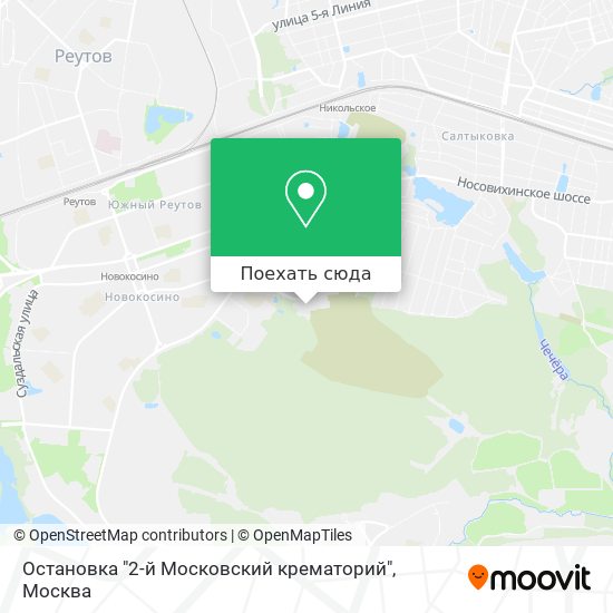 Карта Остановка "2-й Московский крематорий"