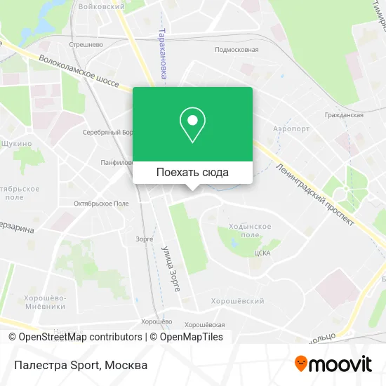 Карта Палестра Sport