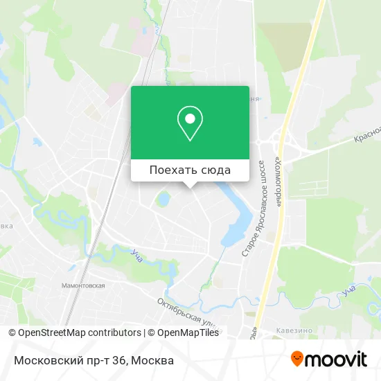 Карта Московский пр-т 36