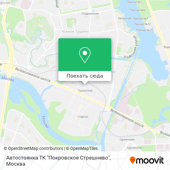 Карта Автостоянка ТК "Покровское Стрешнево"
