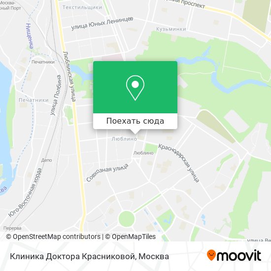 Карта Клиника Доктора Красниковой