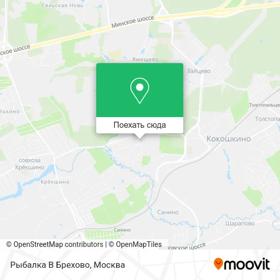 Карта Рыбалка В Брехово