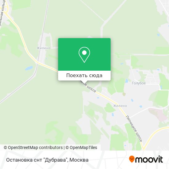 Карта Остановка снт "Дубрава"