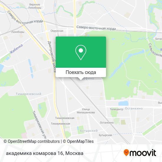 Карта академика комарова 16