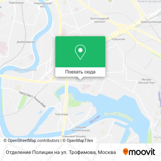 Карта Отделение Полиции на ул. Трофимова