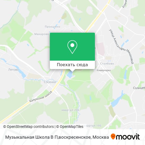 Карта Музыкальная Школа В П,воскресенское