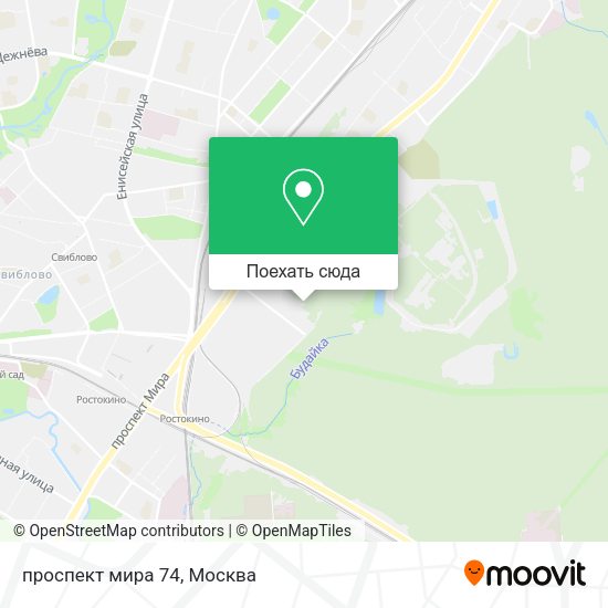 Карта проспект мира 74
