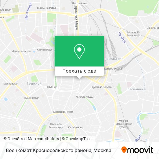 Карта Военкомат Красносельского района