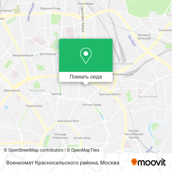 Карта Военкомат Красносельского района