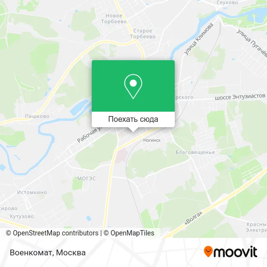 Карта Военкомат