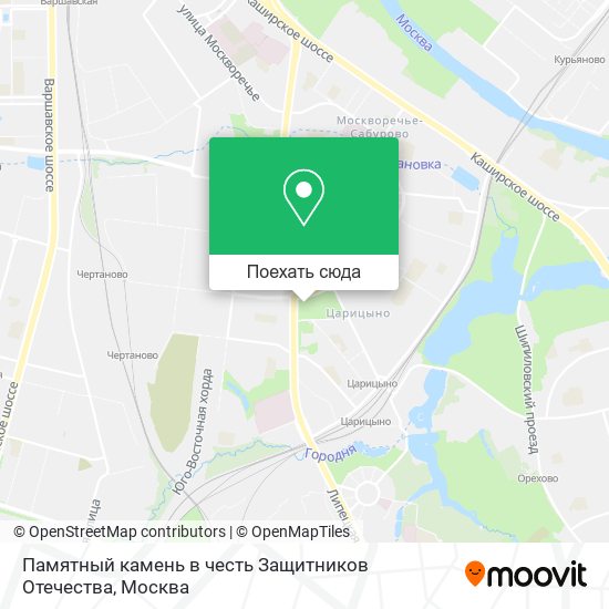 Карта Памятный камень в честь Защитников Отечества