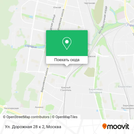 Карта Ул. Дорожная 28 к 2
