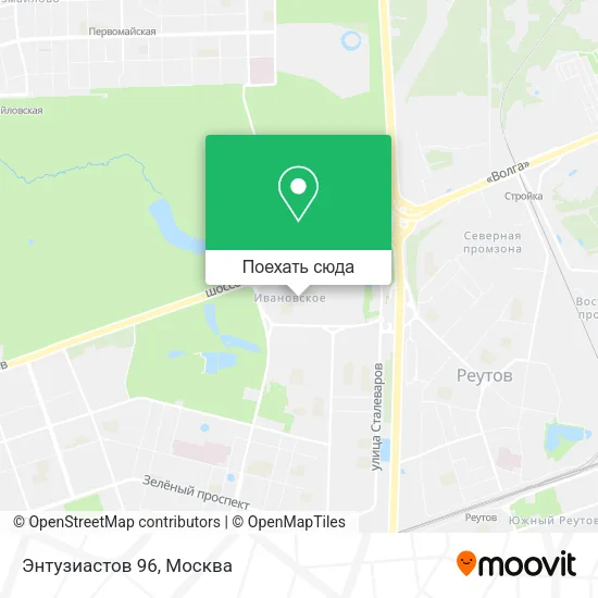 Карта Энтузиастов 96
