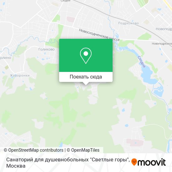 Карта Санаторий для душевнобольных "Светлые горы"