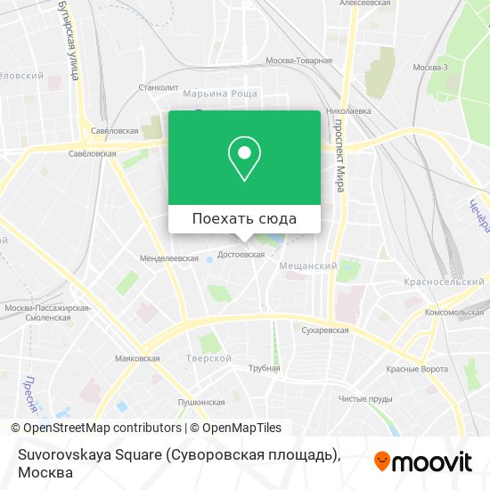 Карта Suvorovskaya Square (Суворовская площадь)