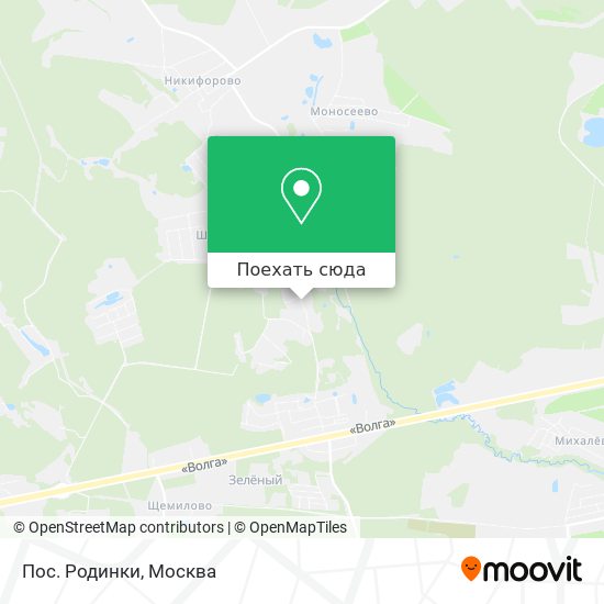 Карта Пос. Родинки