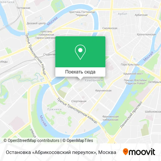 Карта Остановка «Абрикосовский переулок»