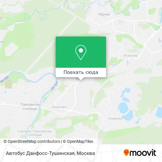 Карта Автобус Данфосс-Тушинская