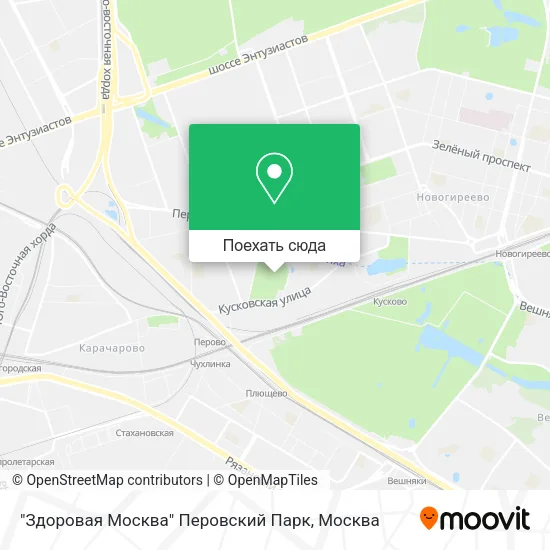 Карта "Здоровая Москва" Перовский Парк