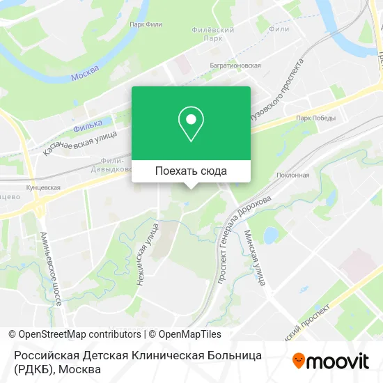 Карта Российская Детская Клиническая Больница (РДКБ)