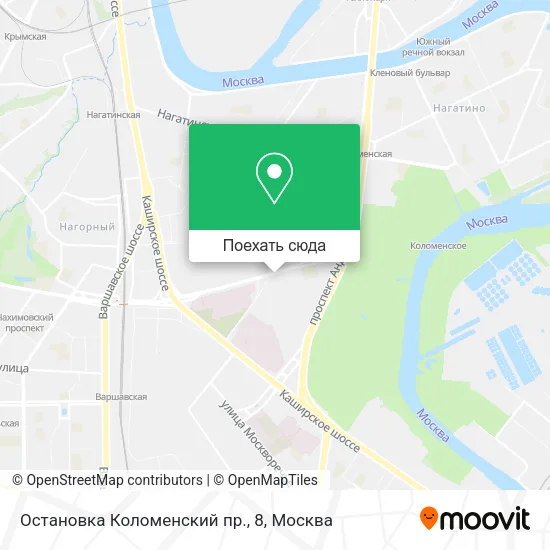 Карта Остановка Коломенский пр., 8