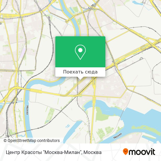 Карта Центр Красоты "Москва-Милан"