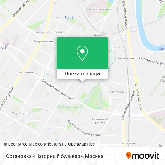 Карта Остановка «Нагорный бульвар»