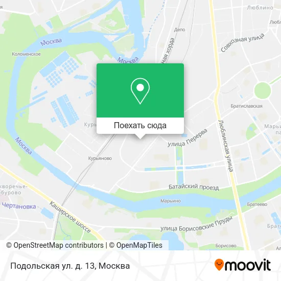 Карта Подольская ул. д. 13