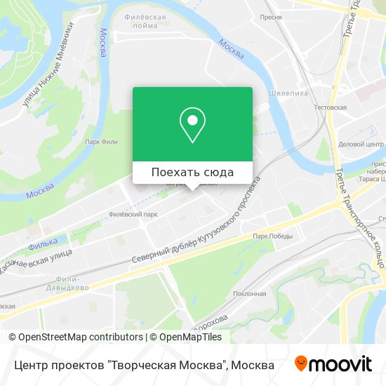 Карта Центр проектов "Творческая Москва"