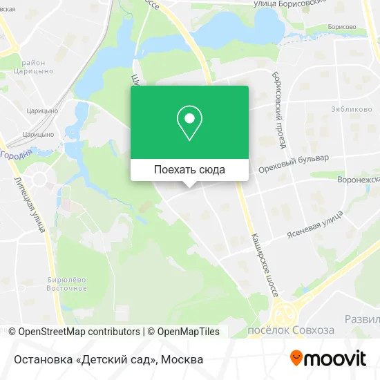 Карта Остановка «Детский сад»
