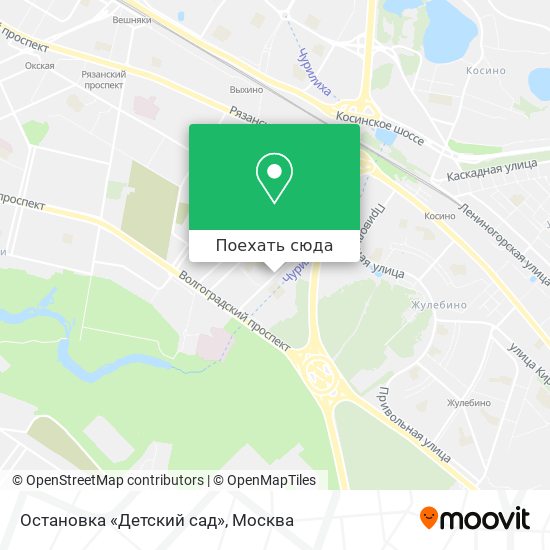 Карта Остановка «Детский сад»