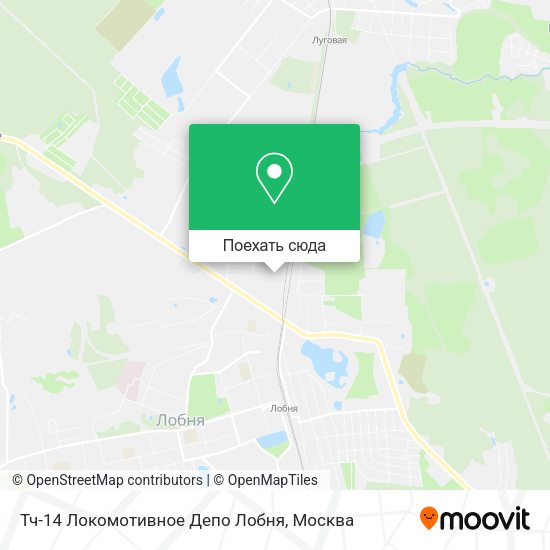 Карта Тч-14 Локомотивное Депо Лобня