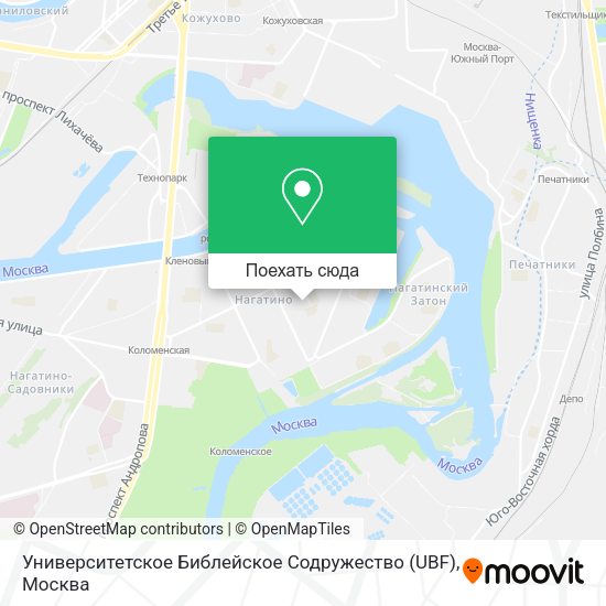 Карта Университетское Библейское Содружество (UBF)