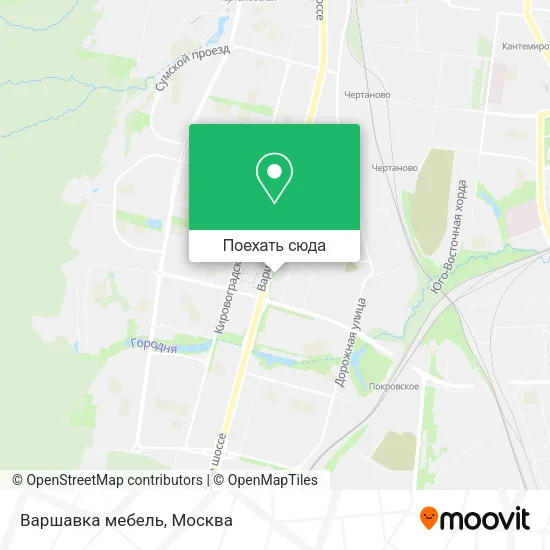Карта Варшавка мебель