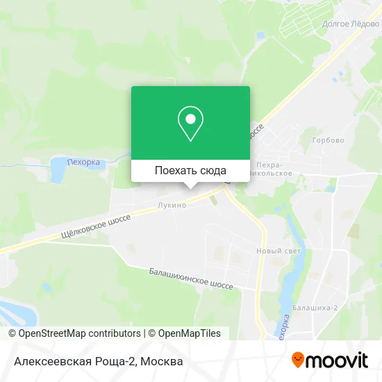 Карта Алексеевская Роща-2