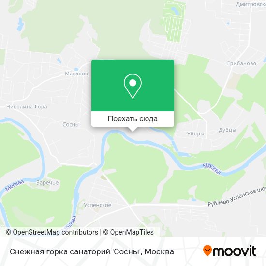 Карта Снежная горка санаторий 'Сосны'