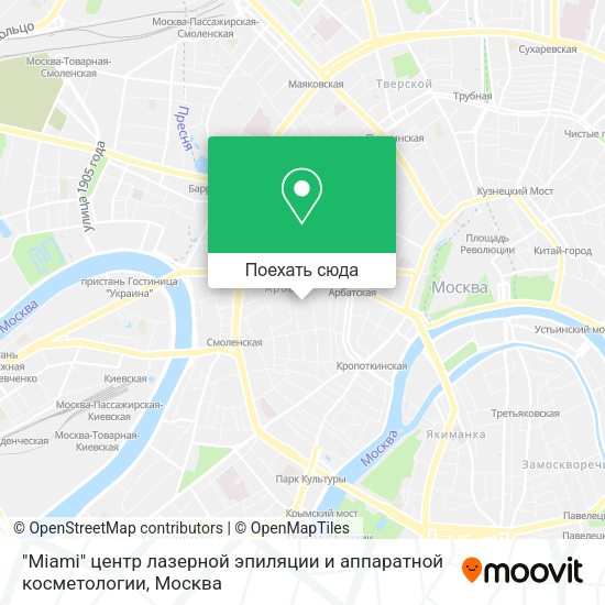 Карта "Miami" центр лазерной эпиляции и аппаратной косметологии