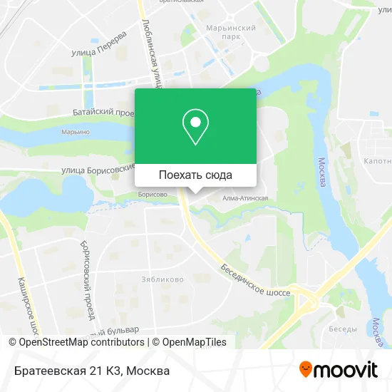 Карта Братеевская 21 К3