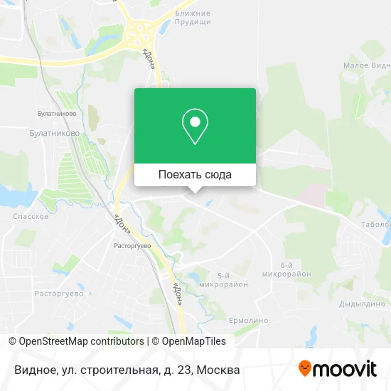 Карта Видное, ул. строительная, д. 23