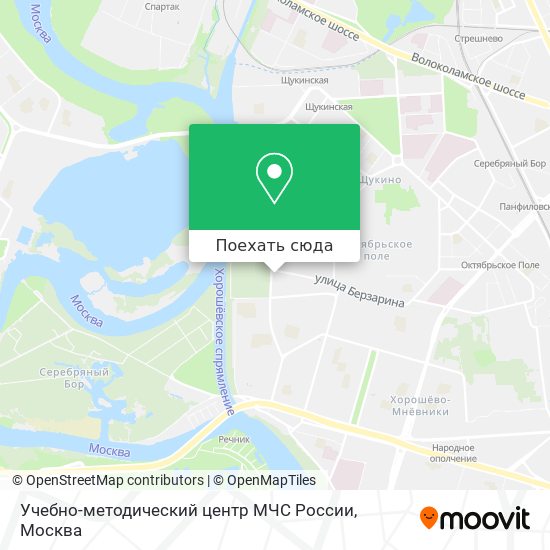 Карта Учебно-методический центр МЧС России