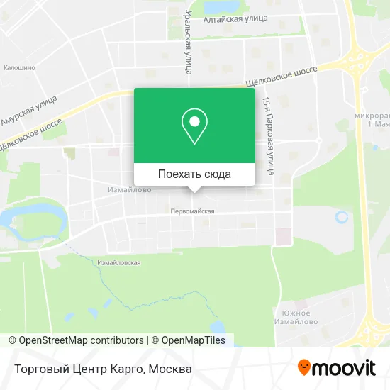 Карта Торговый Центр Карго